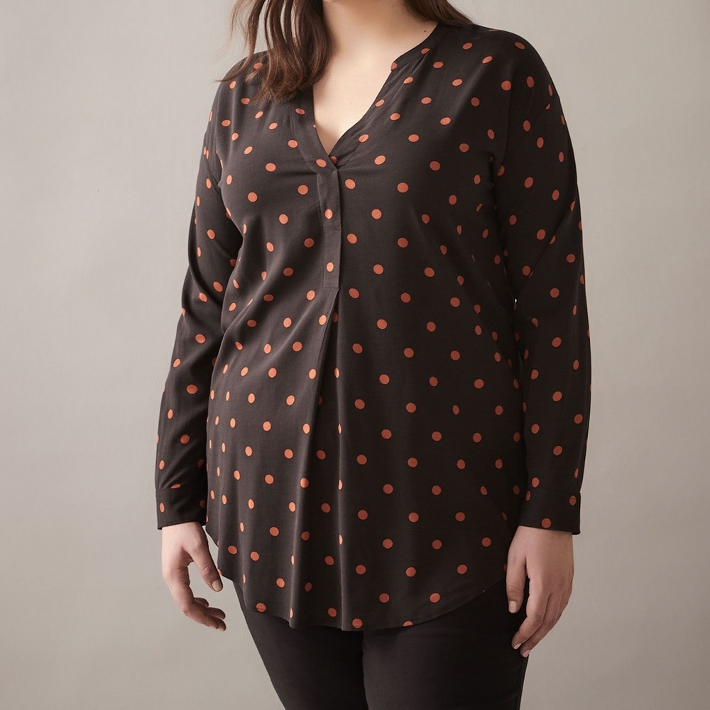 Black and Red Polka Dot Top